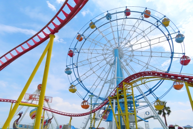 アトラクション施設の石綿調査を効率化するイメージ